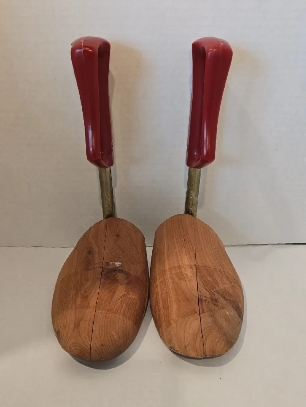 Wooden Florsheim Shoe Trees with Red Handles - Men Shoe Care